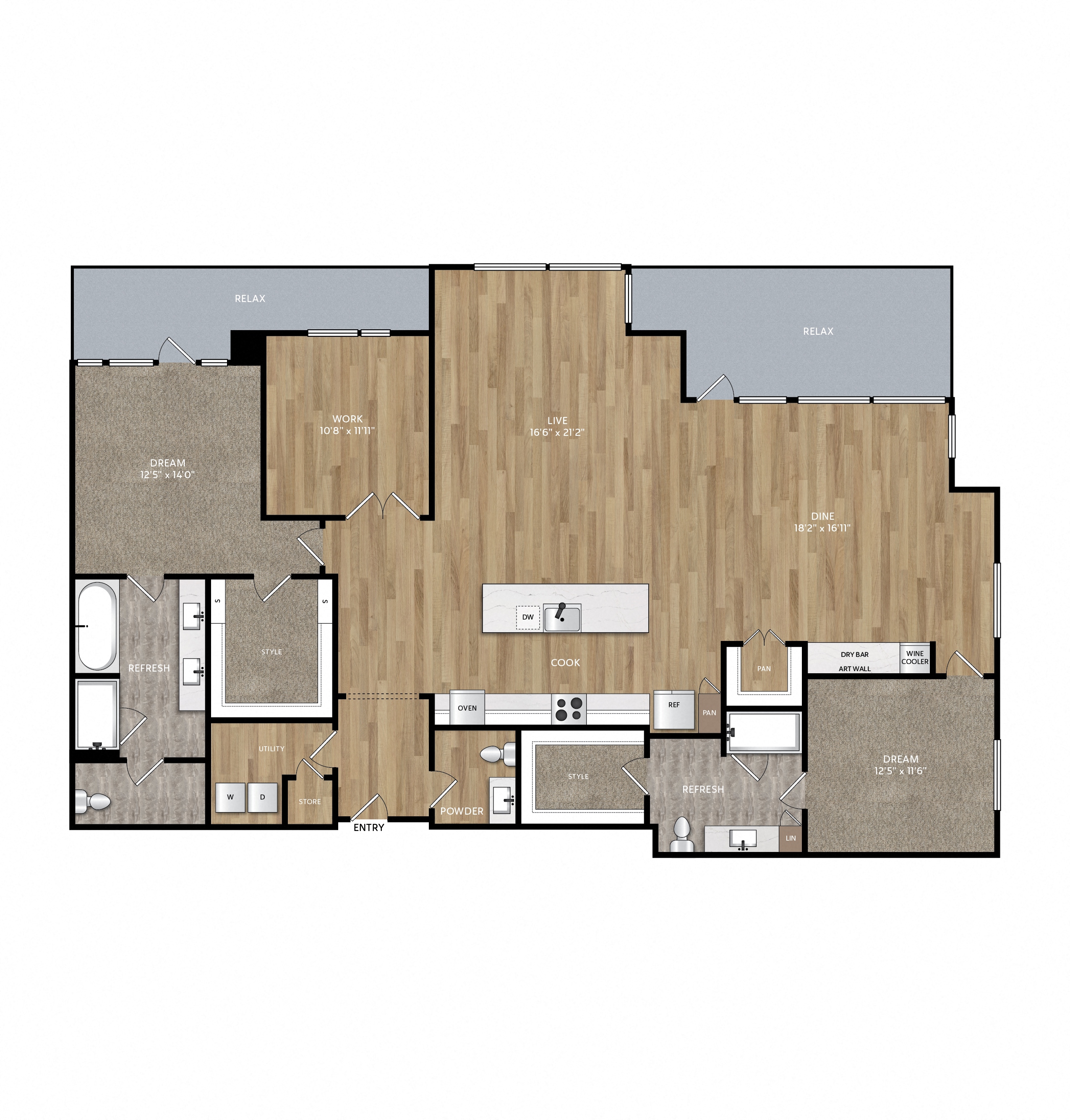 833 Van Cliburn Way 1-3 Beds Apartment for Rent - Photo Gallery 25